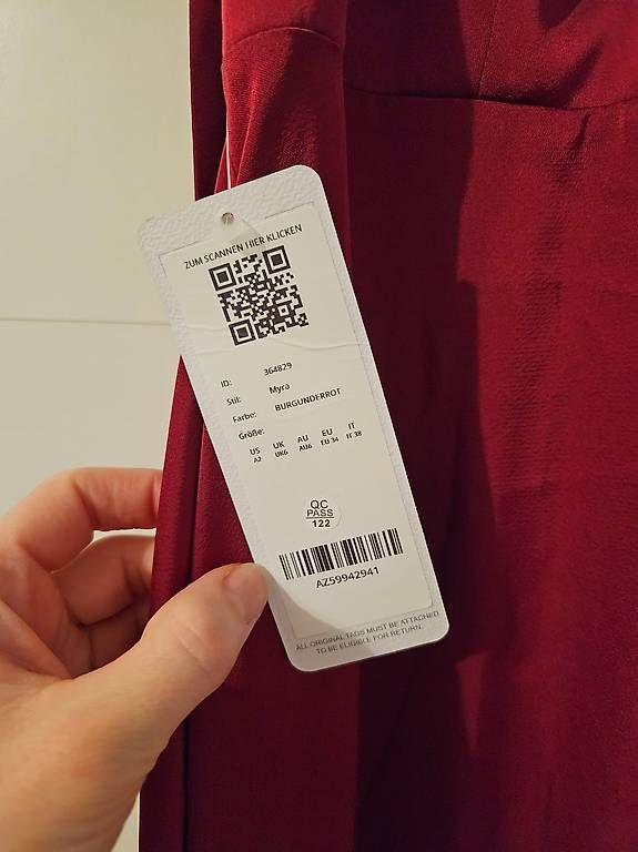 Vestiti: Wunderschönes Abendkleid, Gr. 34, Burgunderrot – Nuovo (secondo la descrizione) da Amriswil venduto da _Puppe_ 3