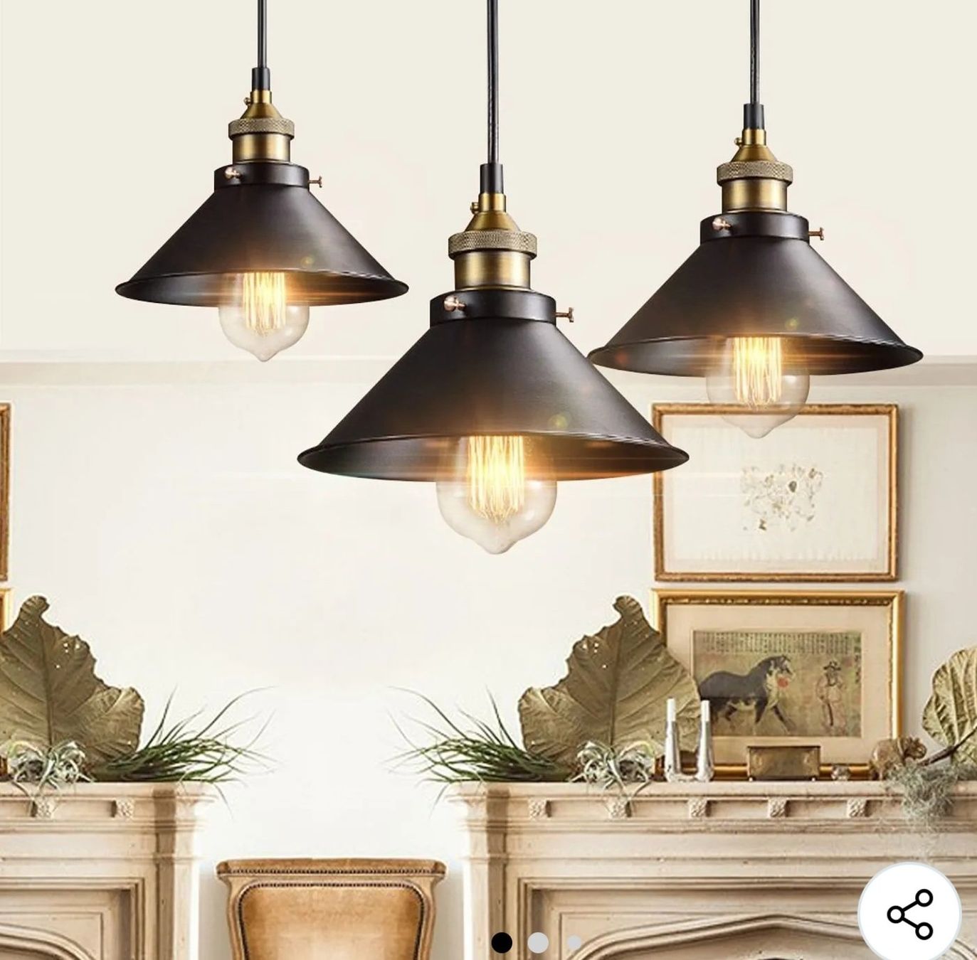 Lustres & lampes de plafonds: Deckenlampe Rustikal Metall E27 – Neuf (Voir description) à St. German par SchlufiPeter86