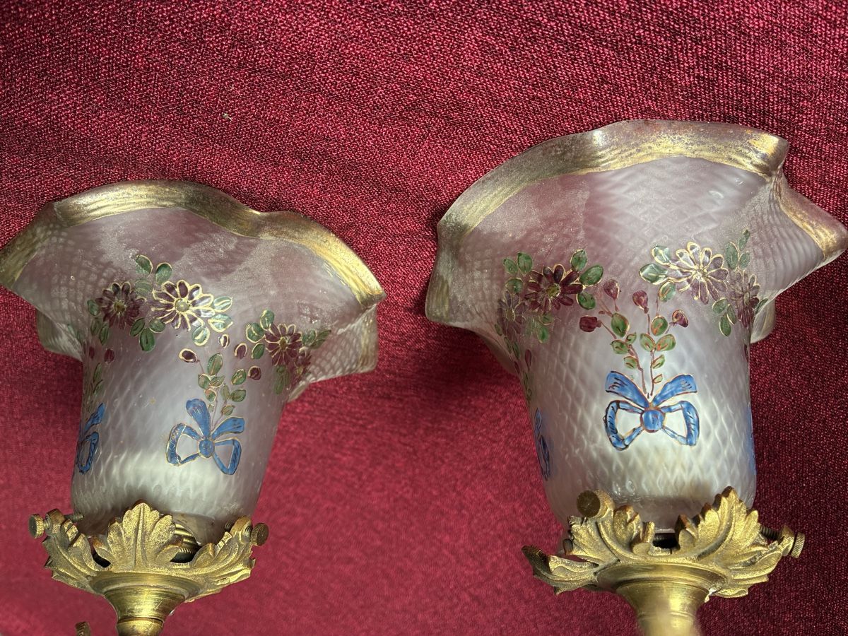 Lampade: Jugendstil 2 Wandlampen um 1920 – Usato da Zürich venduto da Artnuvo 5