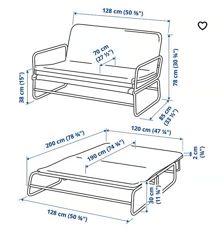 Sofas: Bettsofa HAMMARN Ikea, neuwertig – Gebraucht aus Moosseedorf von benji_dude 2