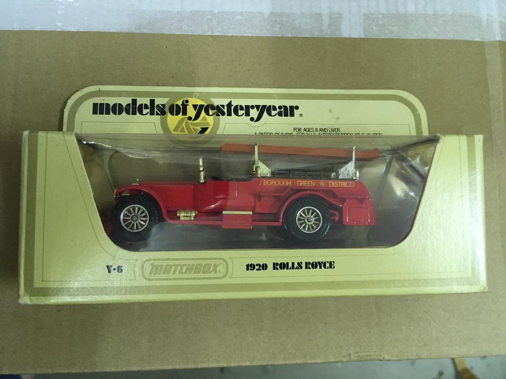 Matchbox Y 6 1920 Rolls Royce Feuerwehr Auto Rot Mit OVP Kaufen Auf