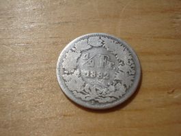 (D2) 1/2 Franken 1882