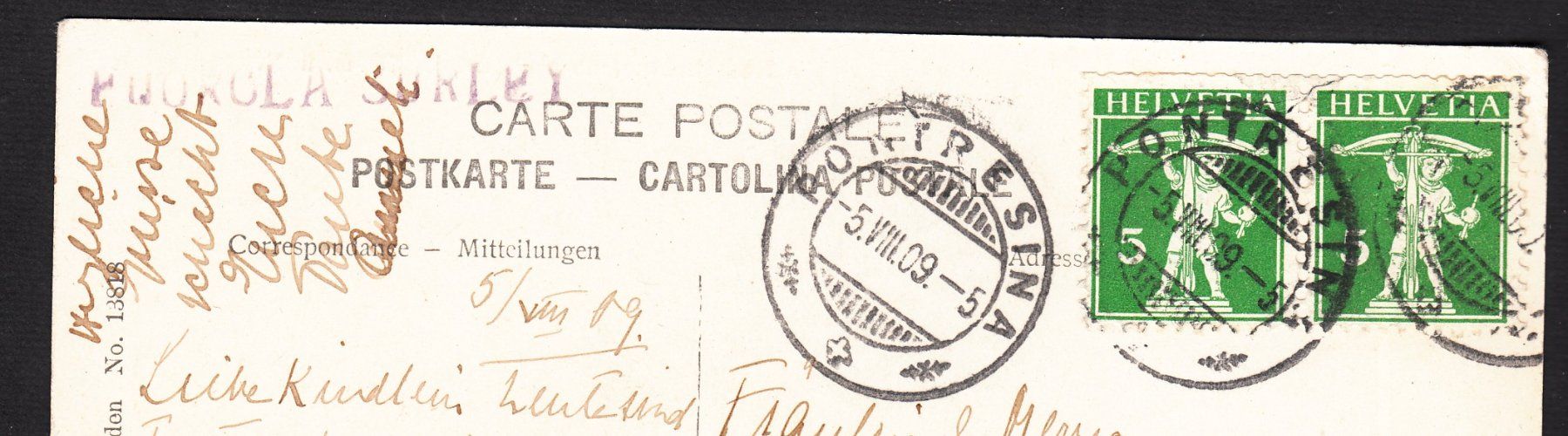 Cartoline postali: Originale alte Ansichtskarte Fuorcla Surlej mit Gemsen! – Nuovo (secondo la descrizione) da Brienz BE venduto da Diliplunz 4