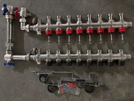 Prolux FBH Verteiler x-net Top 8 für 8 Heizkreise neu