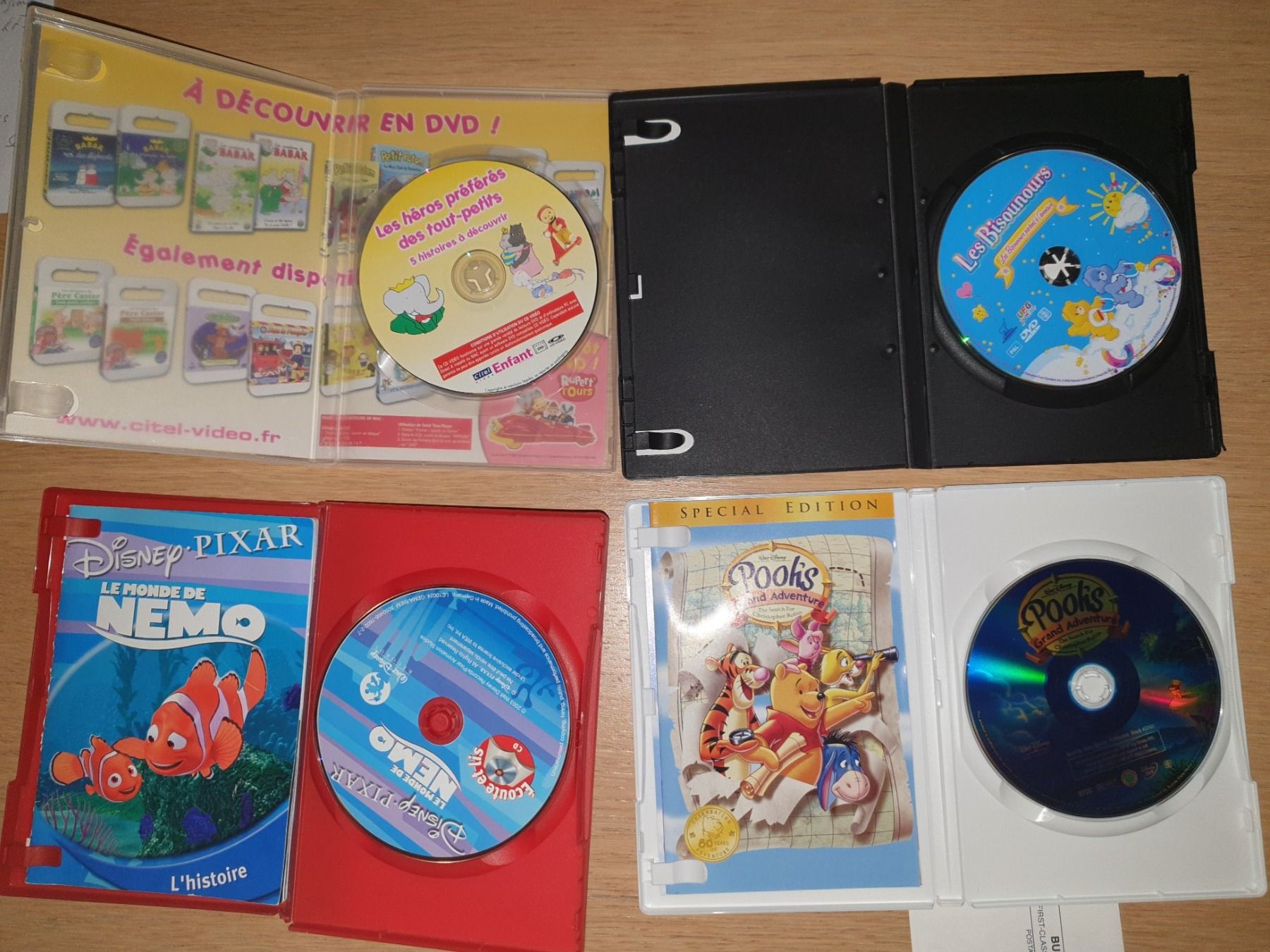 Bücher: Le Monde de Nemo, Buch, CD Nemo, Barbara, Pooh's, Bisounours – Gebraucht aus Schönengrund von Liane63 2
