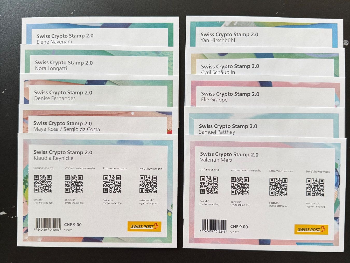 Tutti i francobolli: CryptoStamp 2.0 ungeöffnet – Nuovo e nell'imballaggio originale da Arni AG venduto da Hrit