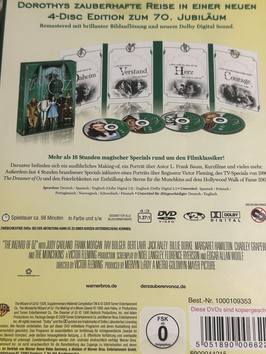 Tutti i DVDs: Der Zauberer Von OZ DVD Filme Set – Usato da Deitingen venduto da Himhip 2