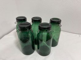 Bülacher Einmachgläser, 5x 1,5 Liter, sehr seltene Grösse