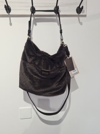 Cuirrots Winter Handtasche/Umhängetasche Fellimitat Braun