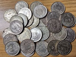 Silberlot 50 Rappen 1929/1967 - 35 Stück!