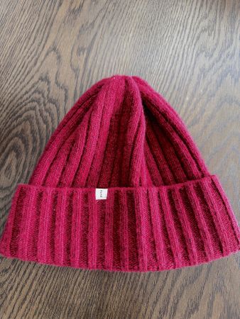 Beanie, Wolle, Weinrot, Winter - OLIVE CLOTHING