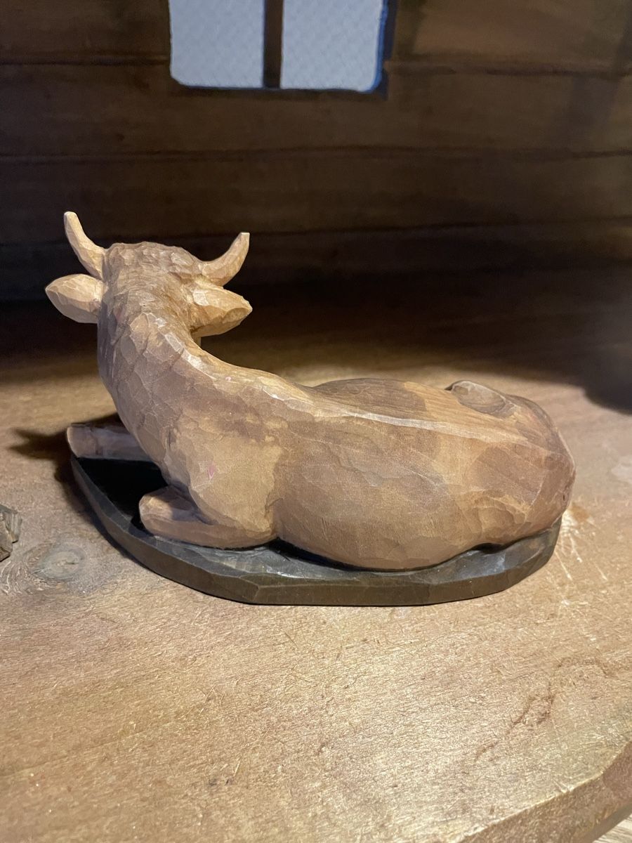 Statuette: Ochse liegend E. Thomann Brienz – Usato da Flawil venduto da Naphtali 2