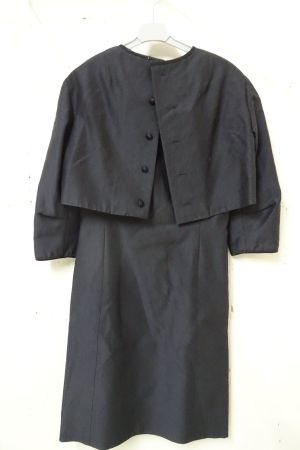 festliches Deux Pieces Kleid und Bolero schwarz Gr. 36