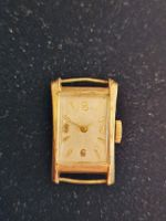 Montre vintage femme style Tank - Plaqué or (Rolled Gold)