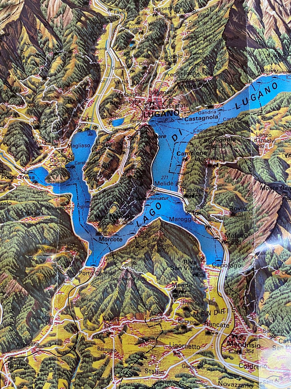 Cartes géographiques & atlas: Panoramakarte Tessin – D'occasion à deitingen par popcorn02 2