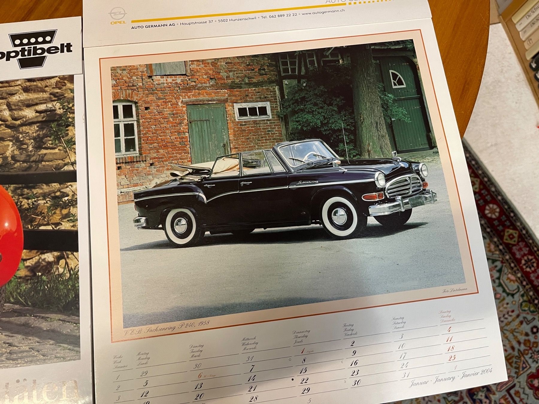 Calendari: 2 Kalender Autoraritäten 1997, 2004 – Usato da Reiden venduto da Zofi-Brocki 2