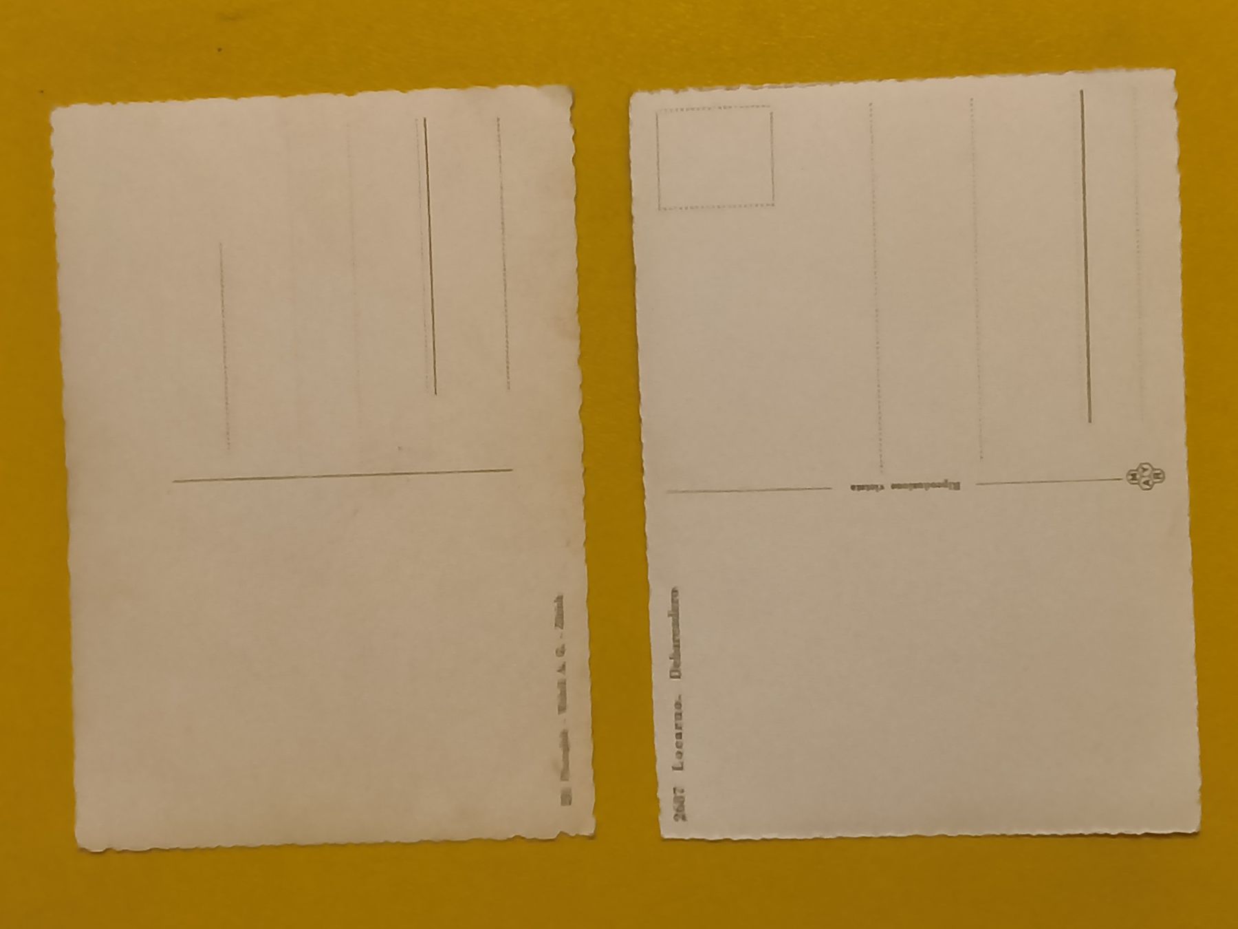 Cartoline postali: 2er Set Ansichtskarten Brissago und Locarno – Usato da Hallau venduto da histoiremerveilleuse 1