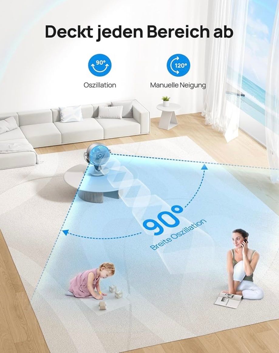 Ventilatori: Dreo 28db Leiser Smart Ventilator originalverpackt – Nuovo e nell'imballaggio originale da Zürich venduto da Marcel_2202 5