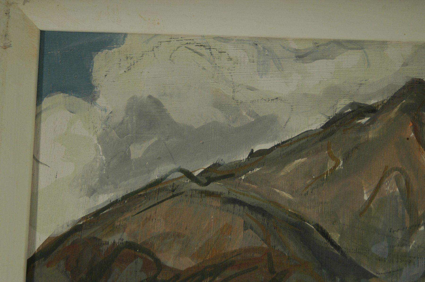 Dipinti: H. Thürer Berglandschaft Oel auf Karton – Usato da Herisau venduto da Wisen 2