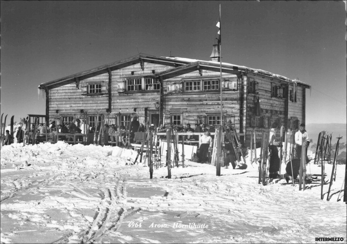 Cartoline postali: Arosa GR // Hörnli-Hütte Schnee // Winter – Usato da Basel venduto da intermezzo12