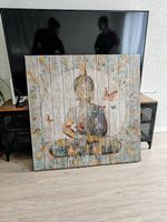 Holzbild mit Buddha Motiv