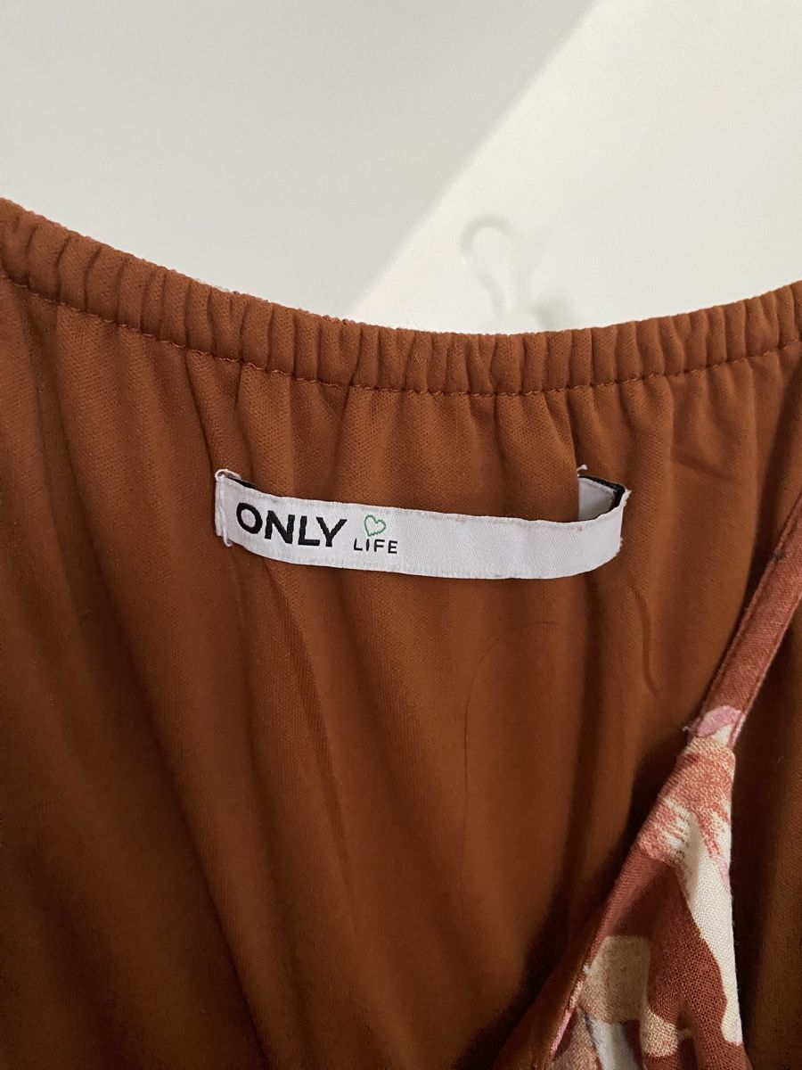 Only Vestiti: Sommerkleid rotbraun mit Blumenmuster – Usato da Dachsen venduto da Jay_3 3