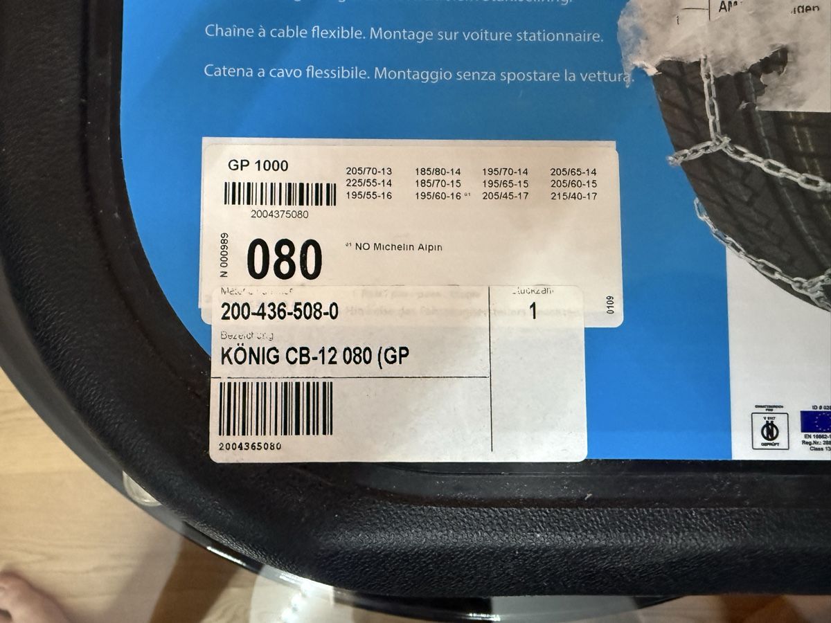 König Schneeketten: Schneeketten König  – Neu und originalverpackt aus Konolfingen von anskraa 1