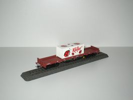 Flachwagen mit Container "Käfer" in H0= von Electrotren