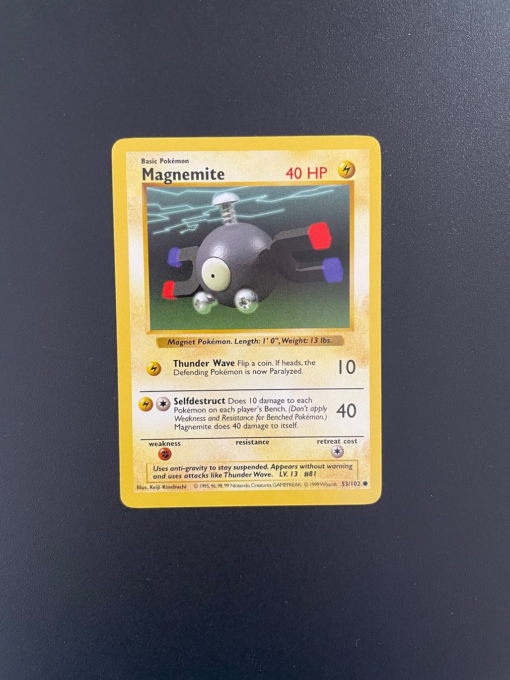 Pokémon Carte collezionabili: Pokémon Base Set Shadowless Magnemite 53/102 – Usato da Zürich venduto da kev_c5cb