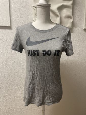 Nike T-Shirt Grau "Just Do It" - Top Zustand, Gr. XS