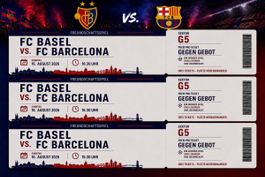 FC Basel – FC Barcelona | 3 Tickets nebeneinander