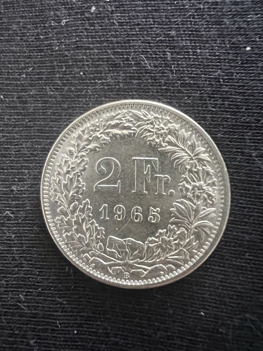 Toutes les monnaies: 2 Franken 1965 stempelglanz – D'occasion à Oberuzwil par Fenyi