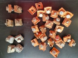 Blitzschutzklemme Kontaktklemme Parallelklemme Kupfer Metall