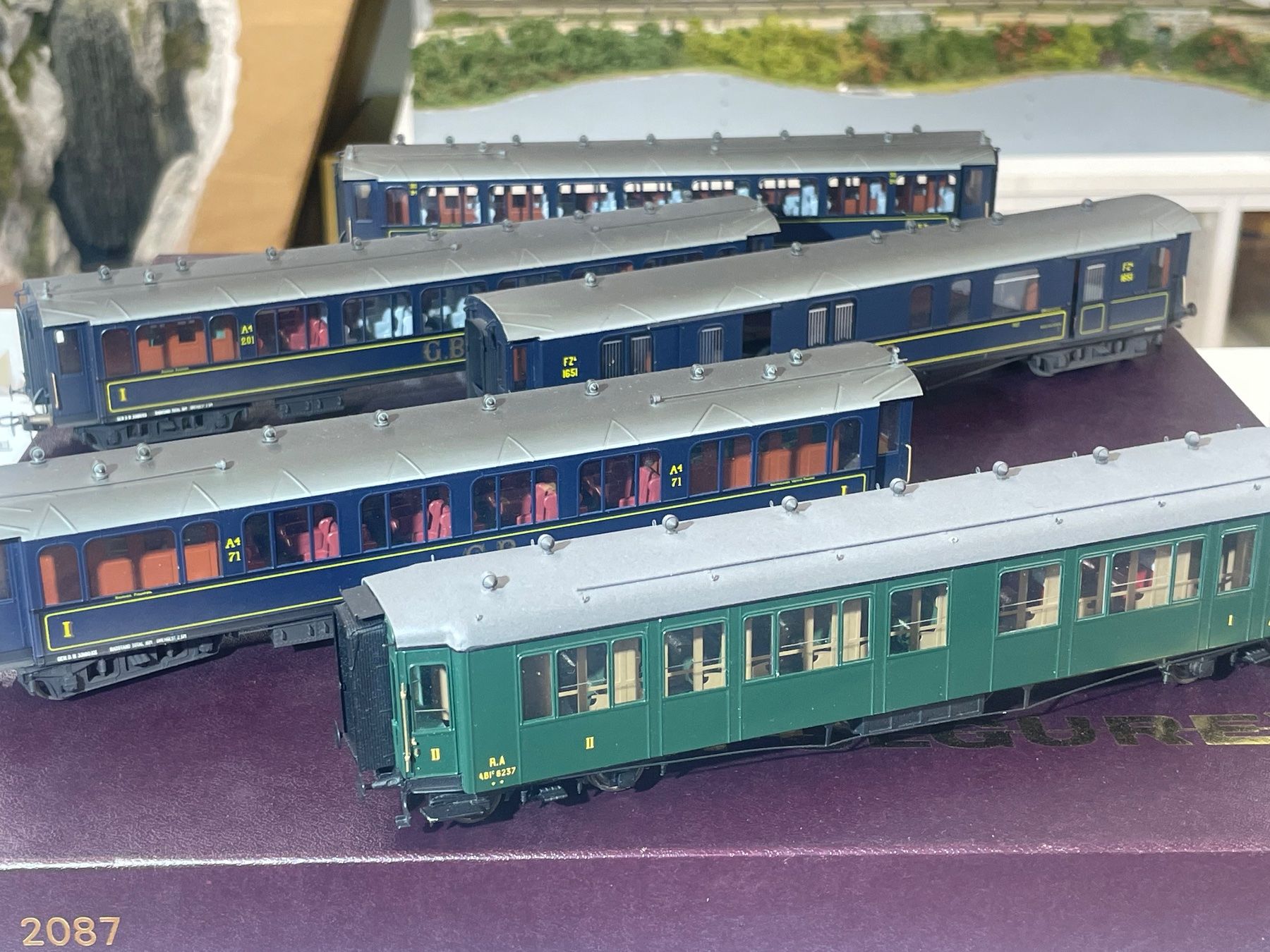 Modellini di ferrovie: GB- Wagen Set ( 5-teilig ) – Nuovo (secondo la descrizione) da Krummenau venduto da ferrotech 2