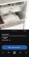 1x Netzdrahtkorb zu Pax Kleiderschrank (Komplement/Ikea)