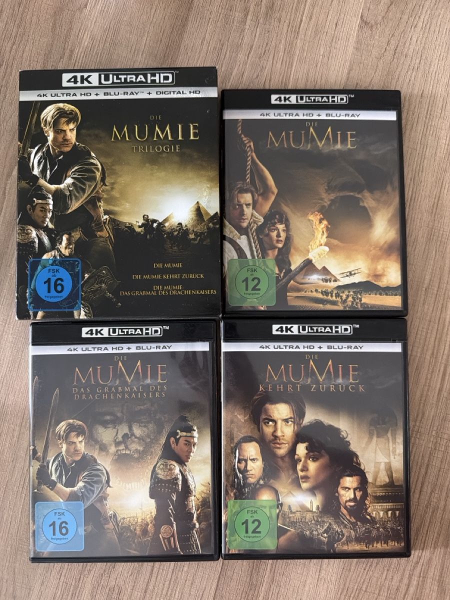 Tous les DVDs: Mumie Collection 4K UHD – D'occasion à Hagendorn par masterchieff