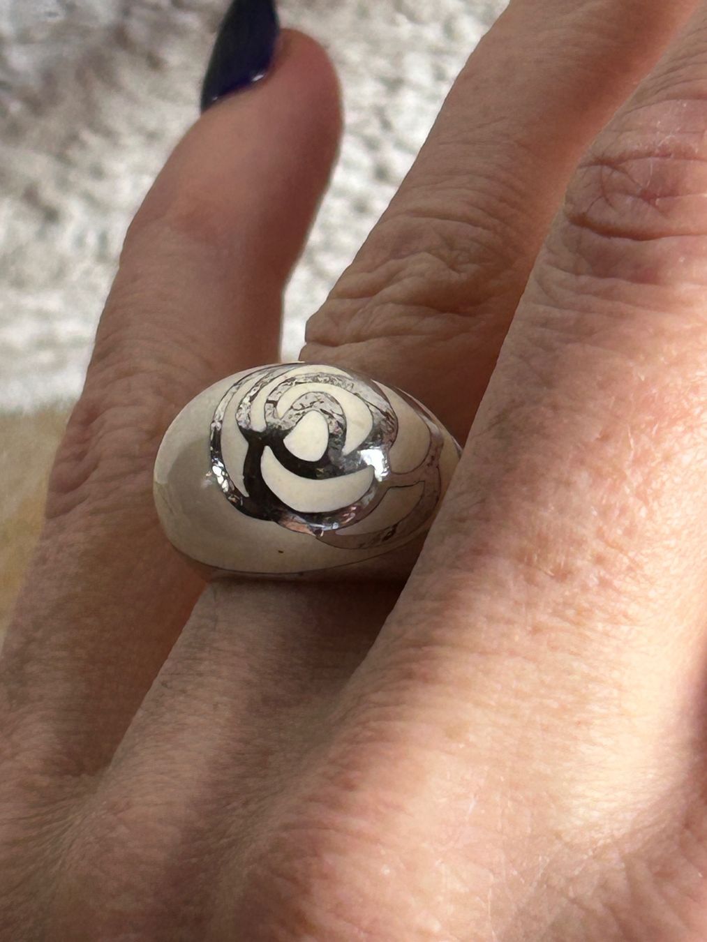 Anelli: Silberring CREME ROSE  (gr.52) – Usato da Basel venduto da bellespirit