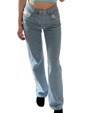 Coole NA-KD Jeans, weit geschnitten, Grösse 34, neuwertig