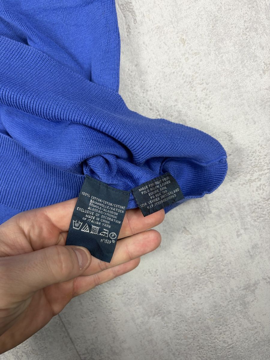 Ralph Lauren Pulls & Sweat-shirts: Pull col V Ralph Lauren bleu roi - 100% Coton - Taille M – Neuf (Voir description) à Hauterive NE par Leo_o 6