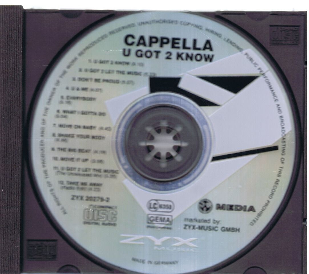 CDs: Capella / U got 2 Know – Gebraucht aus Unterengstringen von Lastchance 2