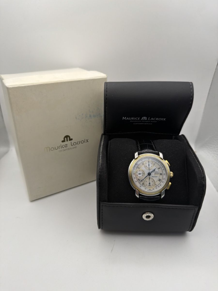 Maurice Lacroix Montres: Maurice Lacroix Masterpiece Chronograph Automatic Ref. 67413 – D'occasion à zürich par bijouteriegossauer