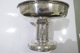 Schöne Silberschale von 1927 800er Silber 409 gr 15cm D:20cm