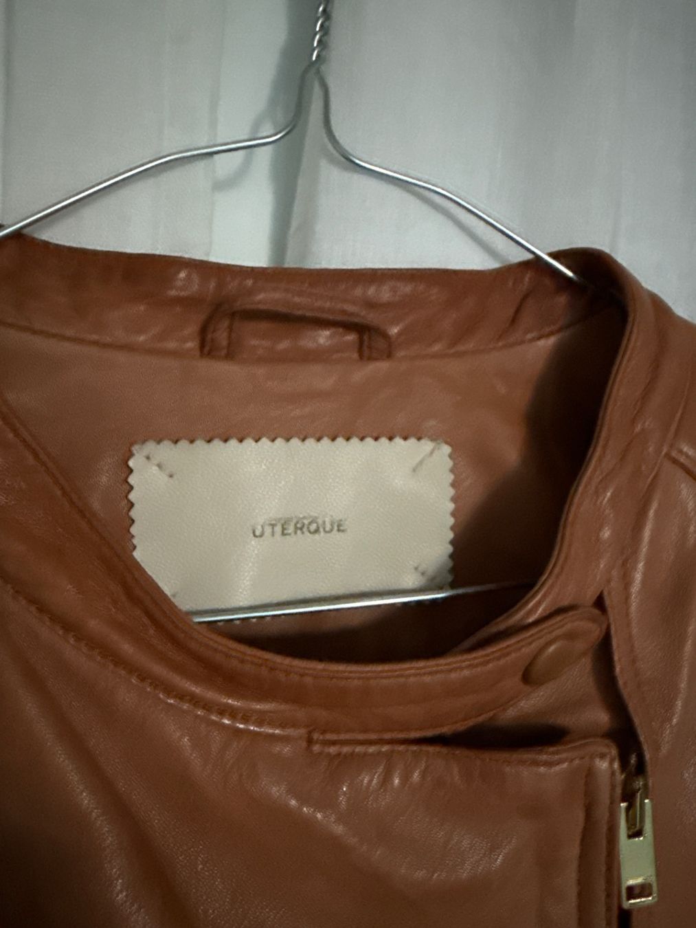 Giacche: Uterque Lederjacke - biker style - hellbraun - L – Usato da Bassersdorf venduto da DeBabsnhage 3
