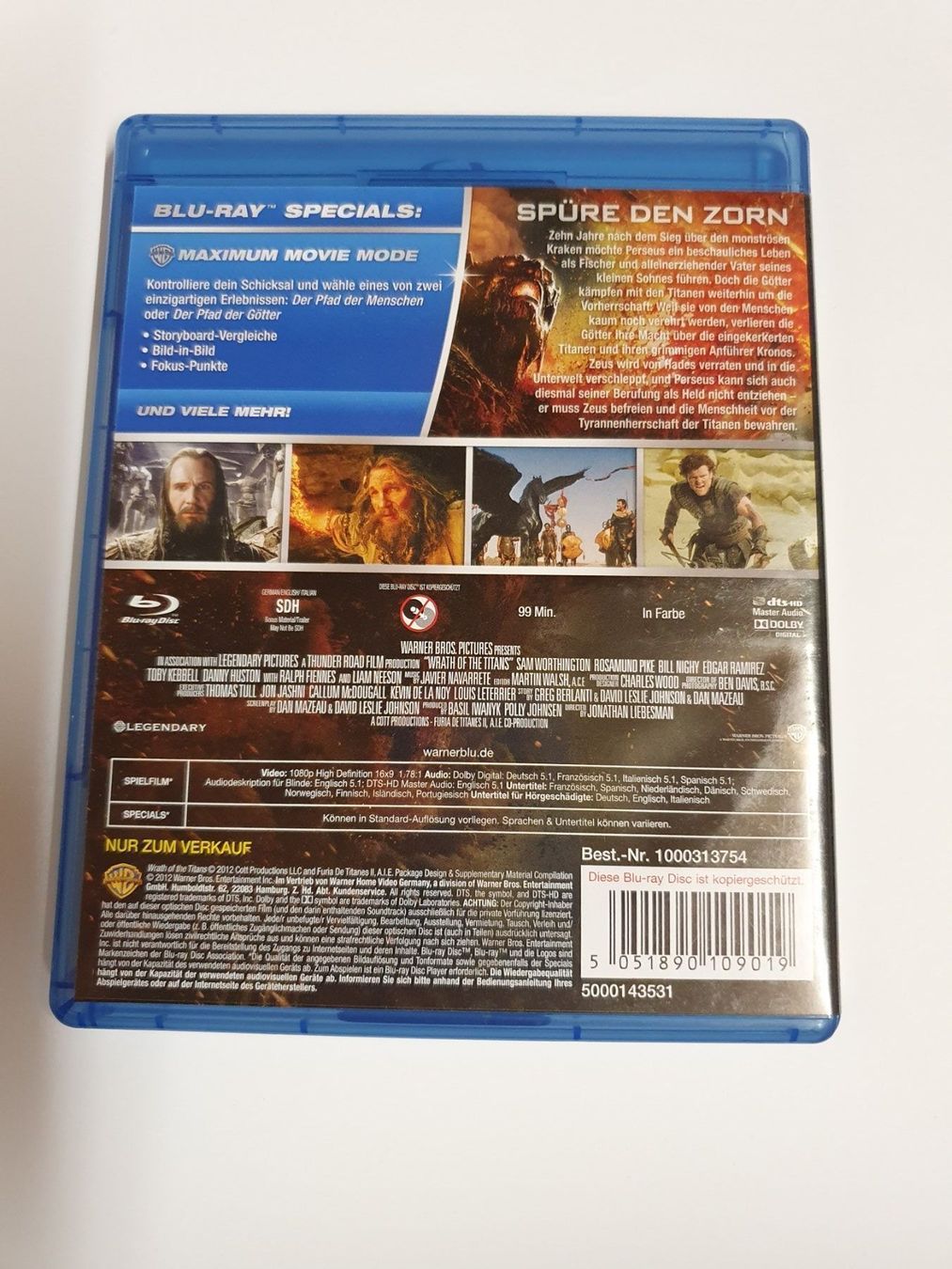 Tutti i DVDs: Zorn der Titanen Blu-Ray – Usato da Oberdorf BL venduto da BaldenEagle 2