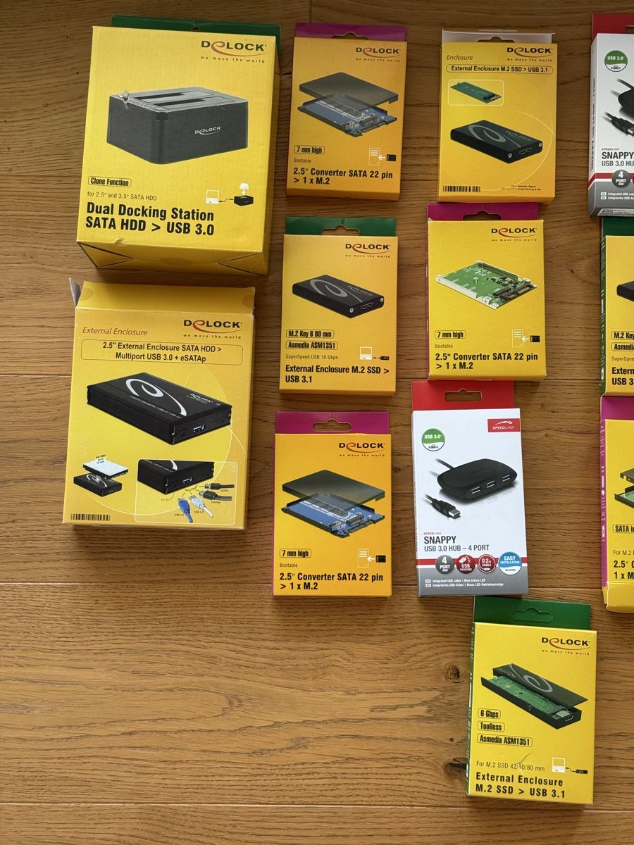 Unità & Adattatore: Delock / Sharkoon / Speedlink – USB Gehäuse, M.2 Adapter, Do – Nuovo (secondo la descrizione) da St. Gallenkappel venduto da hap_bk2c 1