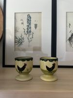 Zeller Keramik "Hahn & Henne" Eierbecher Set – Vintage & Han