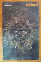 Affiche vintage Swissair Israël Nahalal Georg Gerster 1979