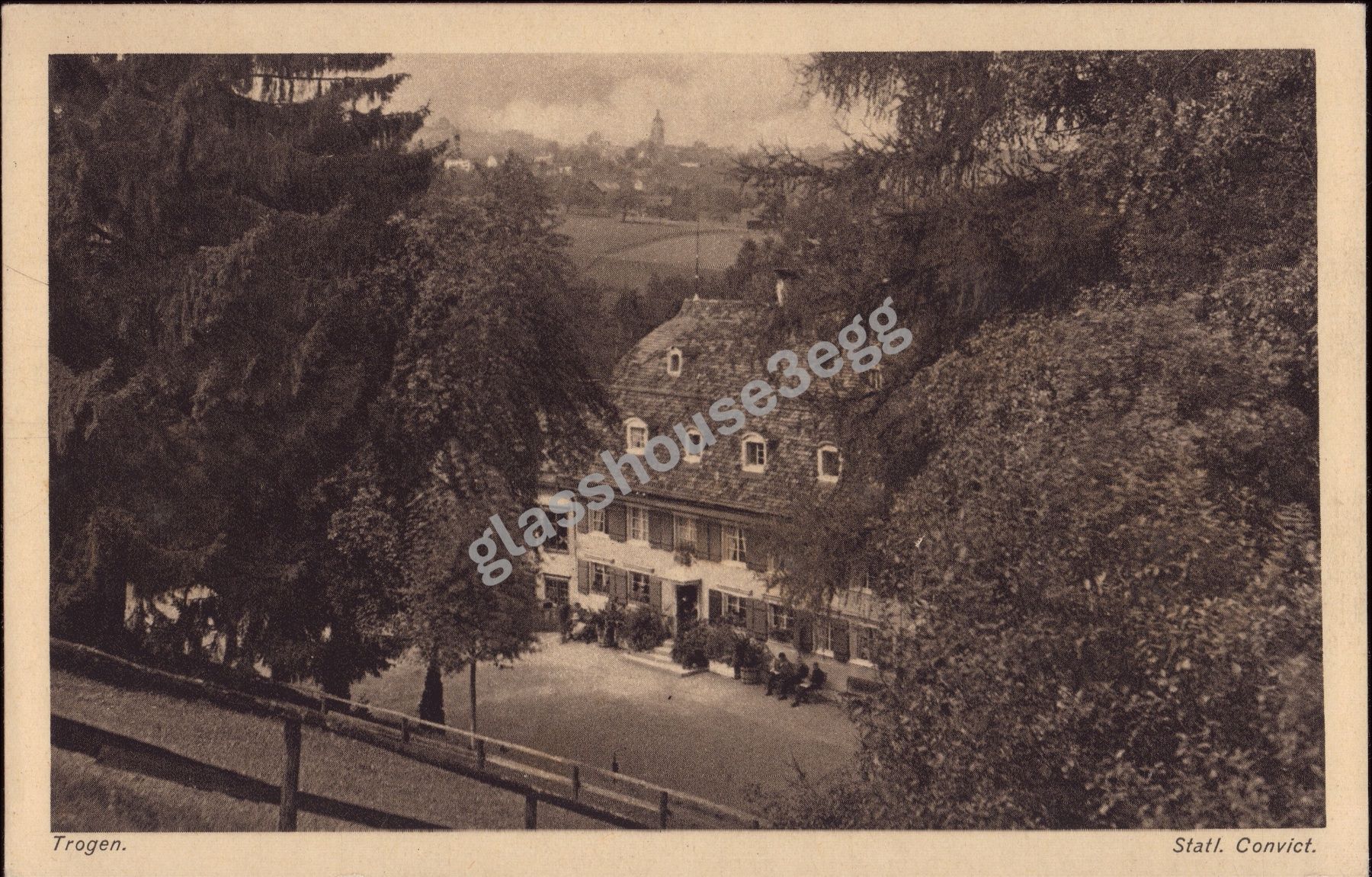 Cartoline postali: AK 1923 Trogen. Statl. Convict. – Usato da Eggersriet venduto da glasshouse3egg