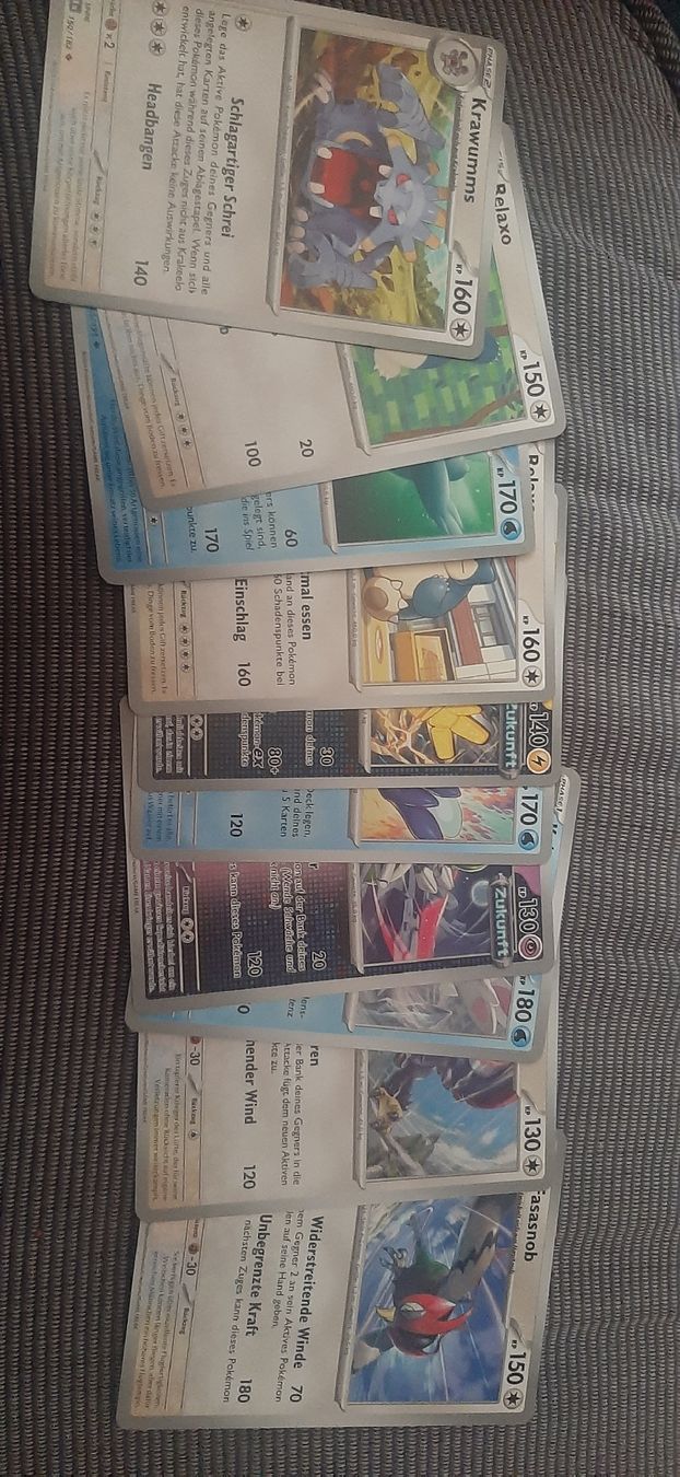 Pokémon Sammelbilder & Trading cards: 10 Pokémon Karten Konvolut Krawumms Relaxo – Neu (gemäss Beschreibung) aus Degersheim von roh_y768