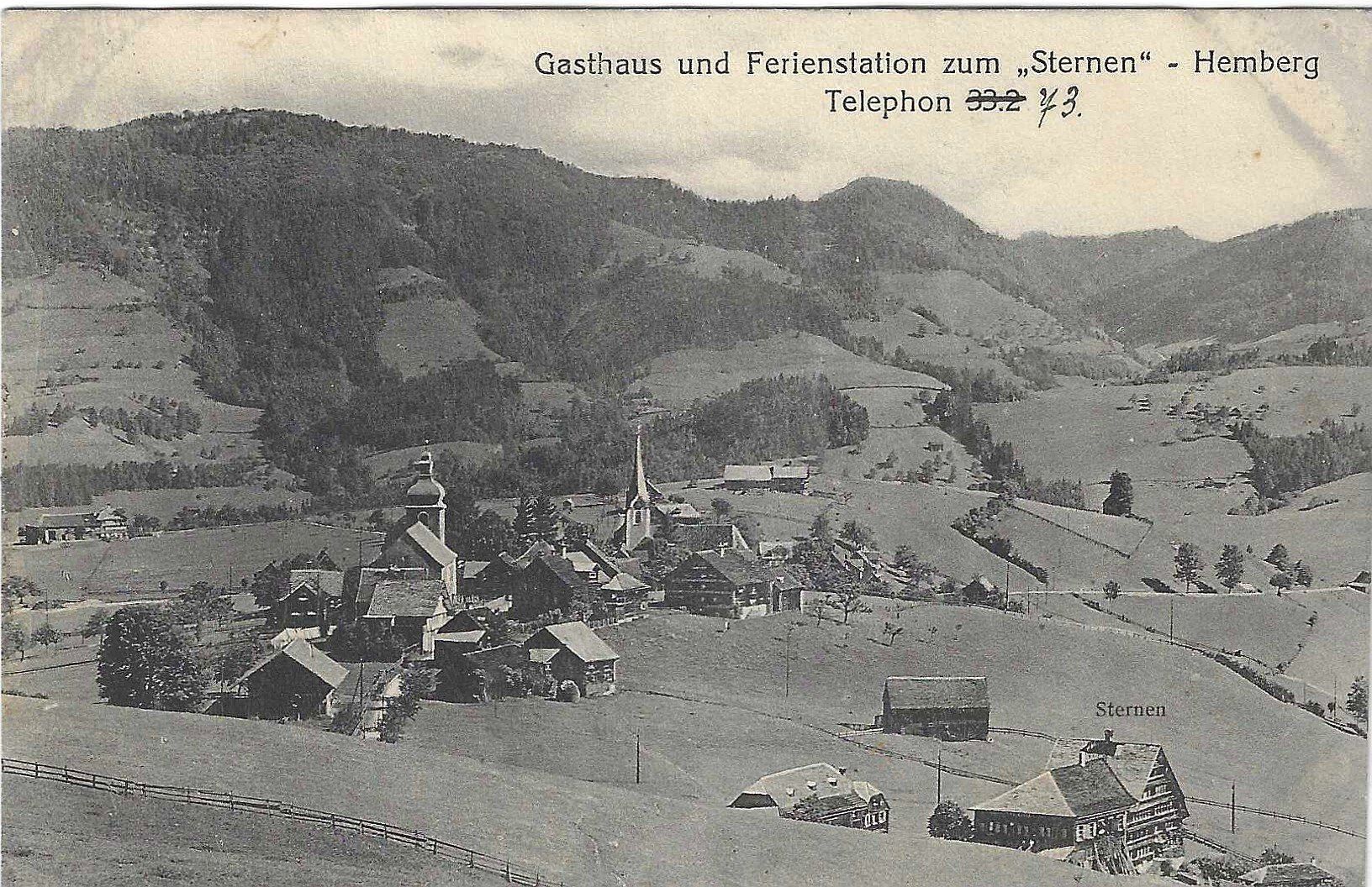 Cartoline postali: Hotel Sternen ,Hemberg , gestempelt – Usato da Worb venduto da techno109